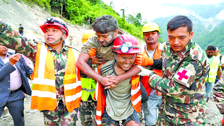 Rescuers continue grim search for Nepal flood survivors