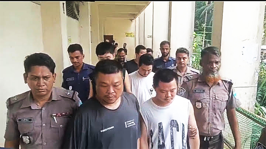 Chinese and Taiwanese national arrested over online fraud allegations in Cox’s Bazar, grant Three days remand
