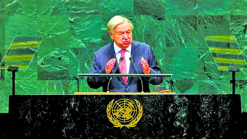 ‘Simply no alternative’ to two-state solution: Antonio Guterres